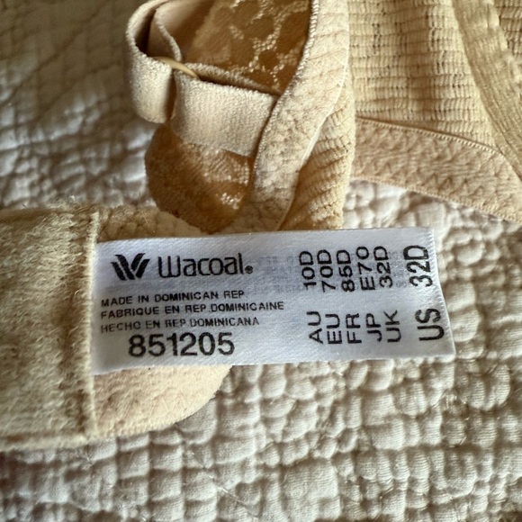 Wacoal Halo Cream Full Unlined Underwire Bra - Picture 6 of 6